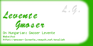 levente gmoser business card